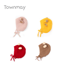 Tong Mai baby hat autumn and winter newborn men and women warm baby knitted wool hat out super cute cute