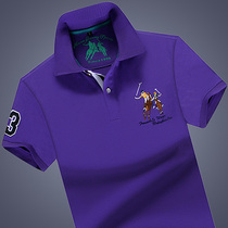 Middle-aged mens short sleeve T-shirt loose summer business mens clothing 2022 new polo shirts with big code half sleeves