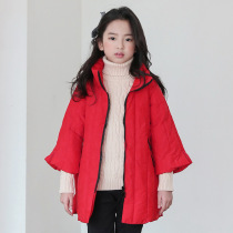 Girls cotton-padded winter 2019 new little girl foreign-style autumn and winter cotton jacket childrens cotton-padded jacket Korean version of the child