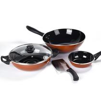 Supor VTP1722T Warm Home Non-stick Pot 4-piece set of wok frying pan soup pot knife