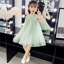 Girls dress 5 summer dress 2021 new ocean gas 4 little girl 6 Summer days 7 yarn dresses net red 8 years old Fat Korean version 9