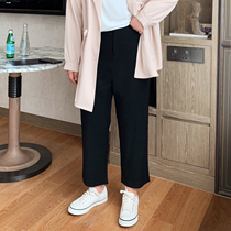 ALIN Custom Large Size Women's Suit Pants Women's Straight Tube Loose Skinny Fat mm Spring and Autumn Hanging Joker Casual Pants