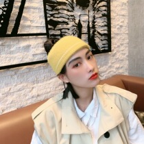 Autumn and winter fashion hair accessories fashionable retro versatile warm ear protection double-layer velvet hair belt short mink simple wide headscarf