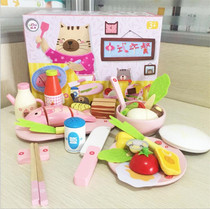 Toddler Chinese lunch Wooden Child Emulation Kitchen over Home Chice to see Magnetic baby food Cectomy Toys