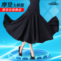 Dan Ballroom Dance Skirt National Standard Dance Skirt Half-Body Skirt New Long Dress Womens Modern Dance Dress Waltz Performance Dress