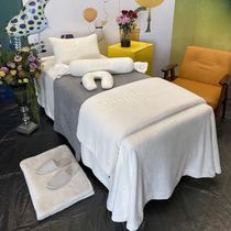  Private custom logo beauty bedspread four-piece skin management bedding spa massage body bedspread can be customized