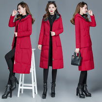 Temperament Down Cotton Clothing Woman 2020 new Winter Korean version Even cap Thickened Warm Mid cotton padded jacket jacket