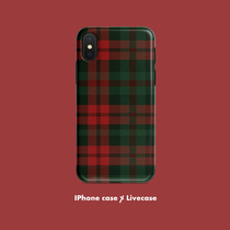 Christmas grid Apple 13 phone shell iphone11pro xr xsmax frosted 12mini 78plus soft