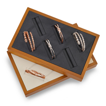 Multi-Pony solid wood creative minimalist slingshot ring tray Shop with jewelry Jewelry Bracelet Containing a display of the pallet