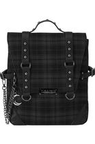 American bag Gothic punk rock check chain backpack backpack ins niche