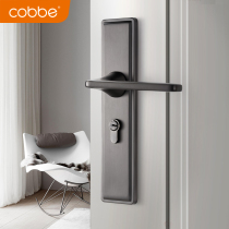 Kabe door lock household universal bedroom bathroom room door Black Yellow bronze set silent lock