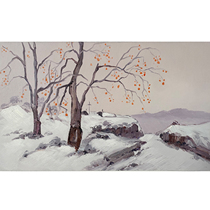 Tong Derecorded preliminary snow realistic cloth surface oil painting living room bedroom decorative painting collection