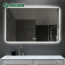  Huashen bathroom smart mirror LED mirror with light Bathroom mirror Bathroom frameless light mirror Anti-fog backlight mirror