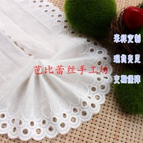 Boutique Hollowed-out Diy Handmade Clothing Accessories 102458 South Korea Lace Silk Lace Fine Pure Cotton Cotton Fabric Embroidery 8CM