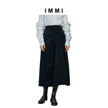 (Designer brand IMMI) three-dimensional honing texture bubble plaid skirt 191SK050X