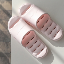 Leakage slippers male EVA home indoor non-slip soft bottom Bath couple home hollow bathroom home cool