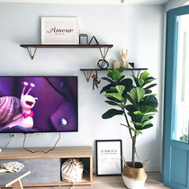 Solid wood wall mounting frame wall frame decorative solid wood partition frame wall rack simple upper wall rack decoration frame