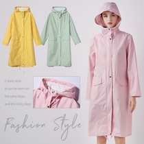 2021 New raincoat female adult electric car cute poncho Tide brand couple walking long cloak fashion man