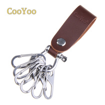 Coyoo cool friend Lear KIT cowhide keychain multi-purpose keychain leather mens belt buckle set