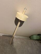 Spindle hammer stock dog hair cat hair scarf diy wool spinning solid wood spinning spindles