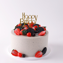 Simulation birthday cake model 2020 new net red popular strawberry fruit cake bubble fake cake samples