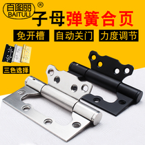 Bailuli invisible door hinge child female spring hinge with door closer automatic closing hinge self closing Black hinge
