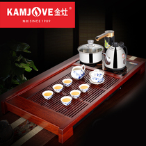 KAMJOVE Golden stove K-188 solid wood household tea tray whole set of kung fu tea set full intelligent ancient flower wood tea tray