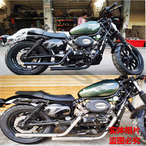 Suitable for light riding large Han GV300S modified exhaust pipe Xiaoxing 300 modified retro Harley exhaust pipe