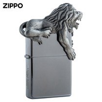 Lighter genuine original dress European version Lion 2500 with 360-degree crystal box