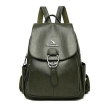 Xinyi backpack women backpack 2020 new Korean student schoolbag women trend large capacity soft leather Mommy