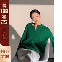 XUELI Sydney women Australia Merino 100 wool sweater womens new polo collar knitwear 420g