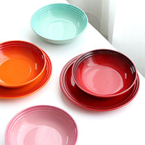 Export French high temperature ceramic tableware breakfast oatmeal bowl multi-color fruit salad bowl small soup bowl soup plate dinner plate