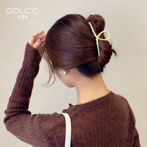 Hairclip back of the head shark grab clip Korean Net red ins big hair grab clip headgear fixed hair retro female card