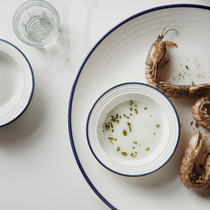Day-style Taste Sauces Commercial ceramic sauce Saucer Sauces Nordic Minimalist Blue Side Vinegar Dish Small Dish Pickle Dish Snack Dish