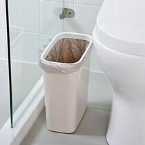 Rectangular trash can household toilet narrow flat slit slit without lid without lid kitchen toilet tube small