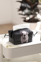 British bulldog dog cloth car cart cart carton paper towel box cute napkin box
