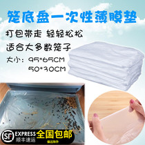 Rabbit cage disposable film chassis fecal film Universal lazy person replacement diaper toilet film Rabbit cage large