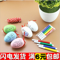 Childrens coloring toys kindergarten children hand-painted eggs creative doll diy hand-painted puzzle mold