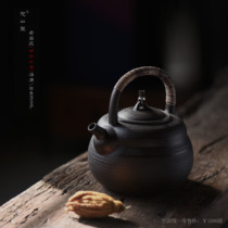 Raw Mine Old Rock Mud Boiling Kettle Electric Ceramic Stove Special Kung Fu Boiling Teapot Jingdezhen Handmade Pottery Kettle Ceramic