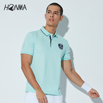 HONMA new golf mens T-shirt polo shirt short sleeve chest badge embroidery mercerized not easy to wrinkle