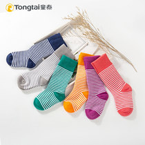 Tongtai spring new baby stockings boneless socks newborn cotton socks children men and women babies 0-1-2 years old