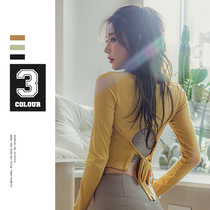 2020 Autumn Winter New Fitness Yoga Suit Woman Speed Dry Breathable Fashion Long Sleeve Running Sport Blouse T-shirt Customised