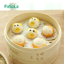 Japanese Household Disposable Nonstick Steamed Cage Paper Steamed Stuffed Bun Steamed Stuffed Buns Steamed Cage Cushion Round Steam Cloth Cage Drawer Cloth