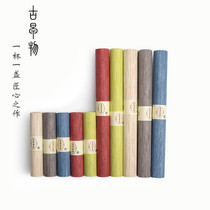 Ancient early things Taiwan paper tea mat tea ceremony zero matching tea set accessories table flag tea mat tea curtain Zen dry bubble table