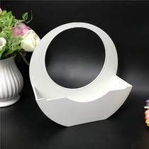 Creative European-style wall-mounted flower basket new silk flower flower flower flower basket swing piece home placement plastic flower basket flower pot