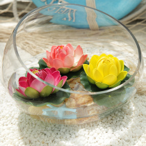 Simulation Lotus fake flower simulation fish tank accessories lotus water lily simulation green planting fake lotus simulation Lotus