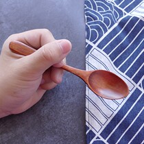 Spoon Mini creative household cute little spoon Baby baby eat wooden spoon digger dig fruit ball spoon