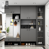 Entrance Door Hyun Closing Cabinet Shoes Cabinet Modern Minimalist Entrance To Family Partition Wine Cabinet Integrated Home With Mirror Multifunction Room Hall Cabinet