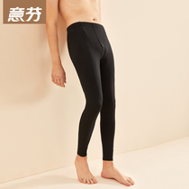 Yifen single-piece mens autumn pants Modal thin leggings wear cotton warm pants mens tight line pants