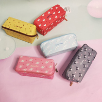 (large bag mid-size makeup bag) Yugui dog large ear dog small white dog containing bag pen bag length 18cm